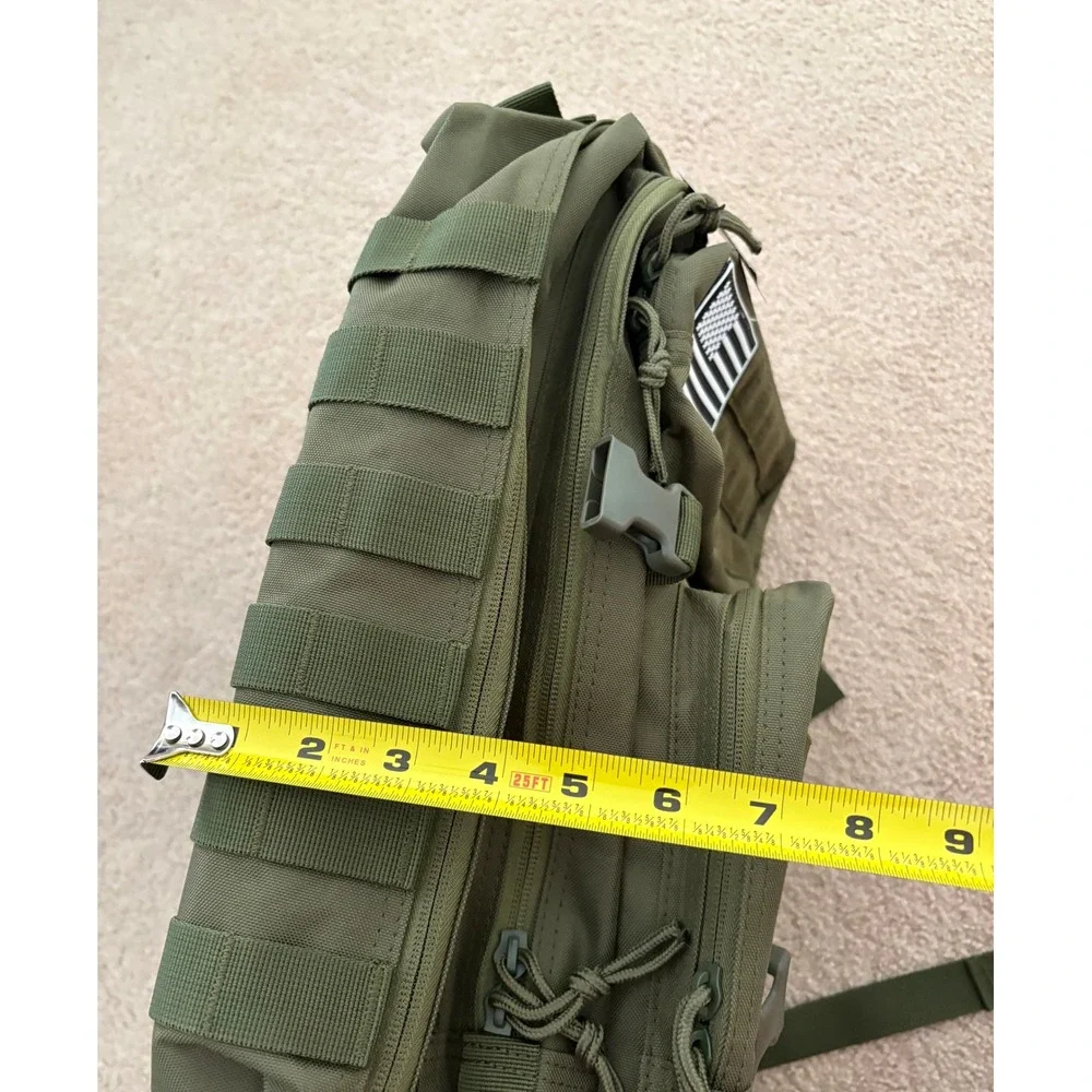 New! Ciana Men Backpack Military Tactical 40L Olive Green MOLLE Hiking School